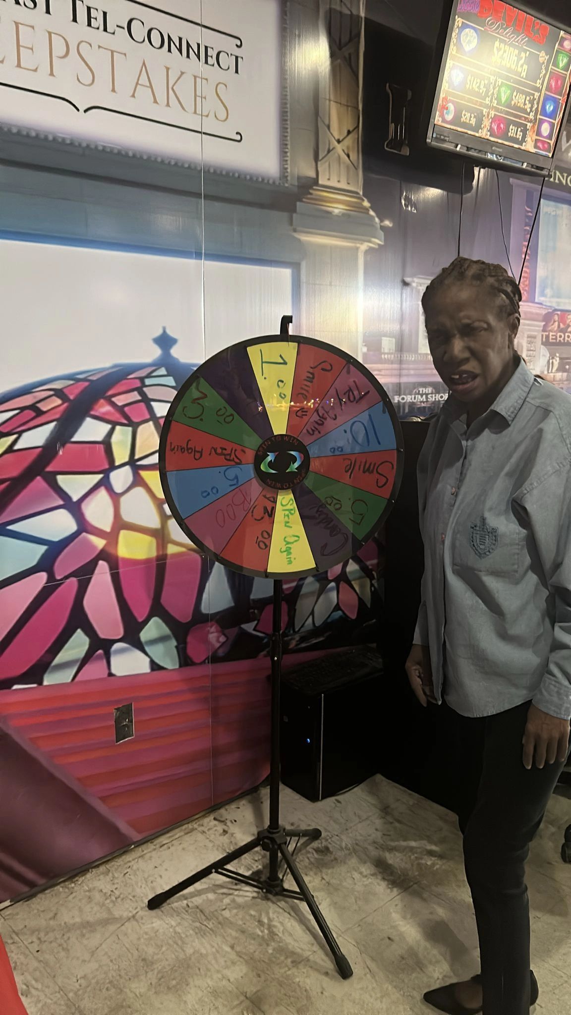 Community gathering at Northeast TelConnect Sweepstakes — El Paso's favorite casino-style sweepstakes destination at 10060 McCombs St