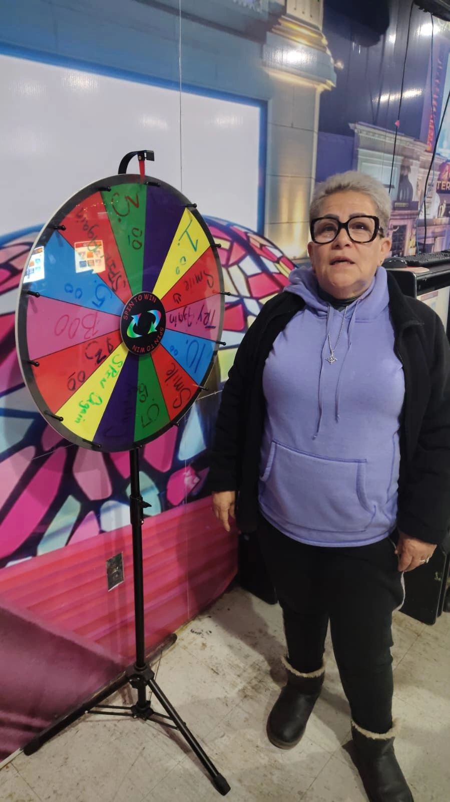 Spin-to-Win prize wheel promotion at Northeast TelConnect Sweepstakes — win cash prizes and bonus sweepstakes entries near El Paso TX